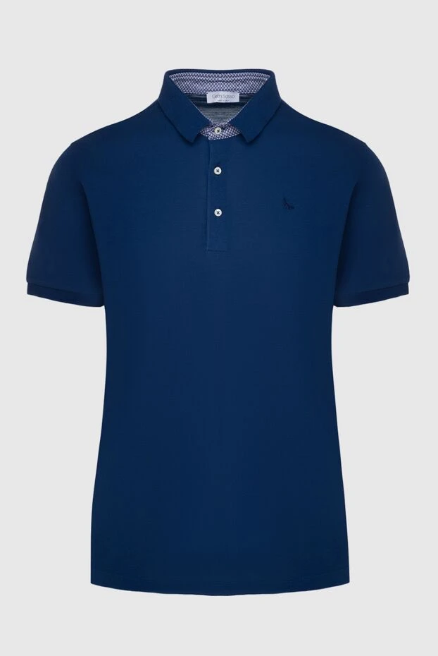 Gran Sasso man cotton polo blue for men купить с ценами и фото 135844 - photo 1