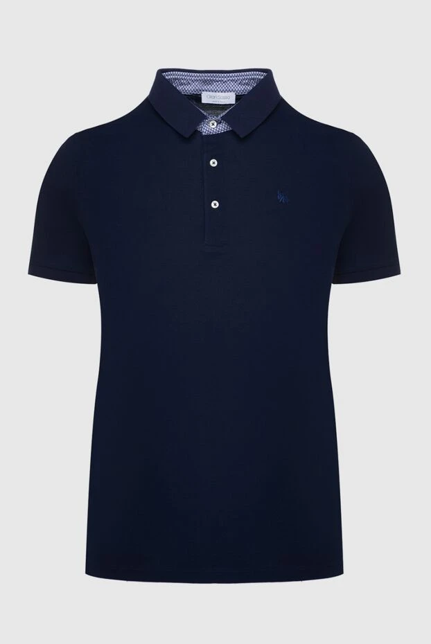 Gran Sasso man cotton polo blue for men купить с ценами и фото 135846 - photo 1