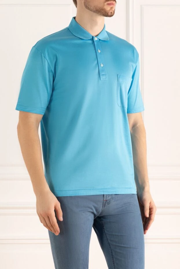 Gran Sasso man cotton t-shirt blue for men 160969 - photo 3