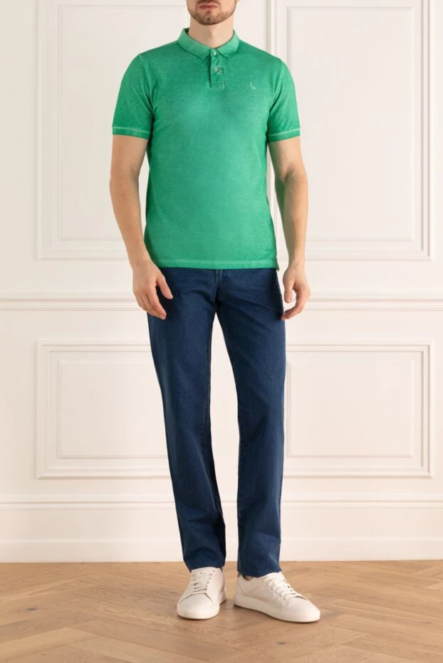 Gran Sasso man cotton polo green for men купить с ценами и фото 135851 - photo 2