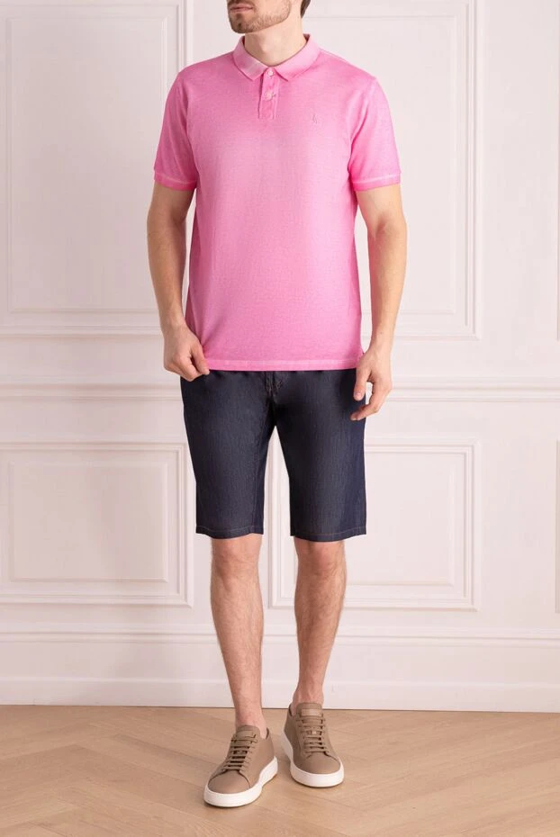 Gran Sasso man cotton polo pink for men купить с ценами и фото 135853 - photo 2