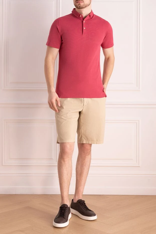 Gran Sasso man cotton polo pink for men купить с ценами и фото 135855 - photo 2