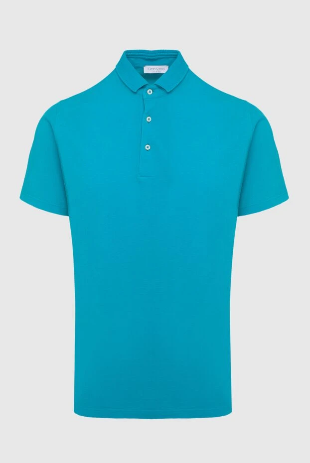 Gran Sasso man blue cotton polo for men купить с ценами и фото 135857 - photo 1