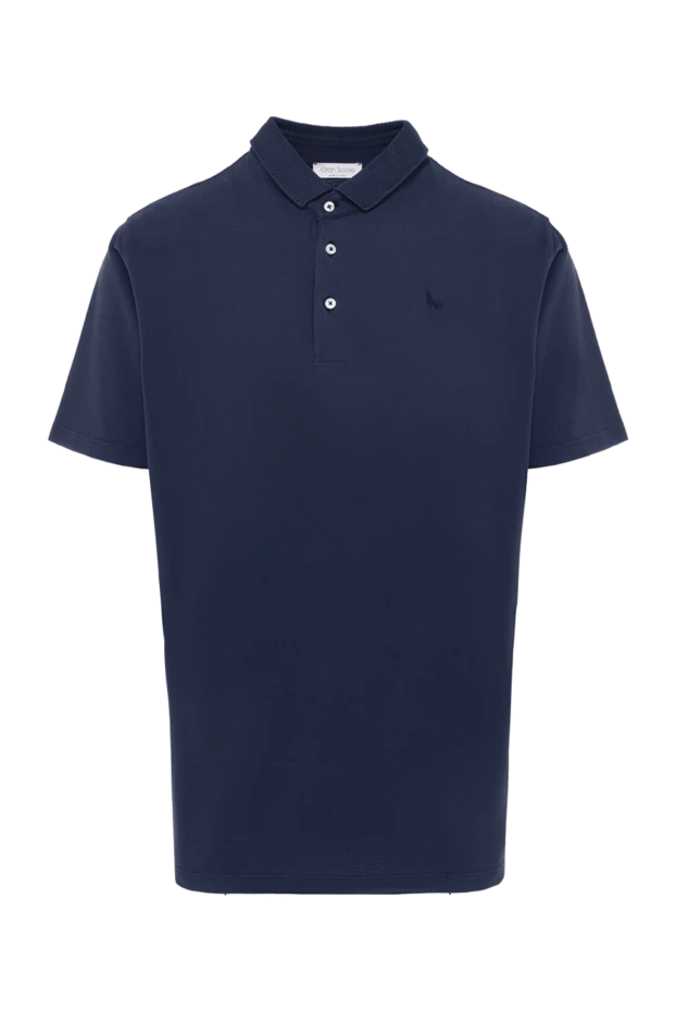 Gran Sasso man cotton polo blue for men купить с ценами и фото 135858 - photo 1