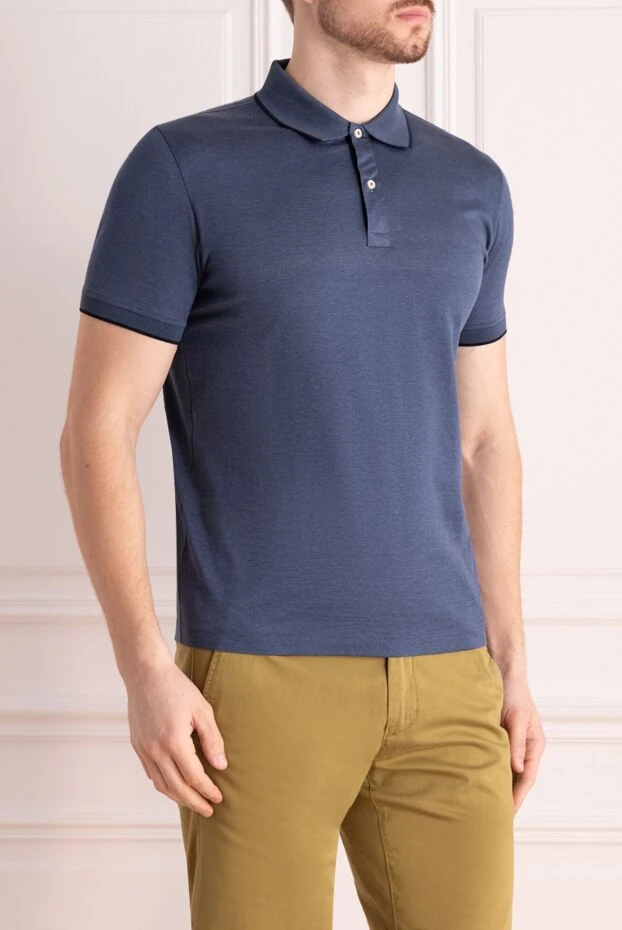 Gran Sasso man cotton t-shirt blue for men 160969 - photo 3