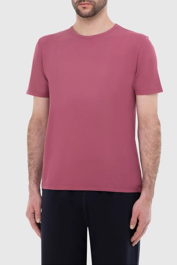 Gran Sasso man cotton t-shirt pink for men купить с ценами и фото 135871 - photo 2