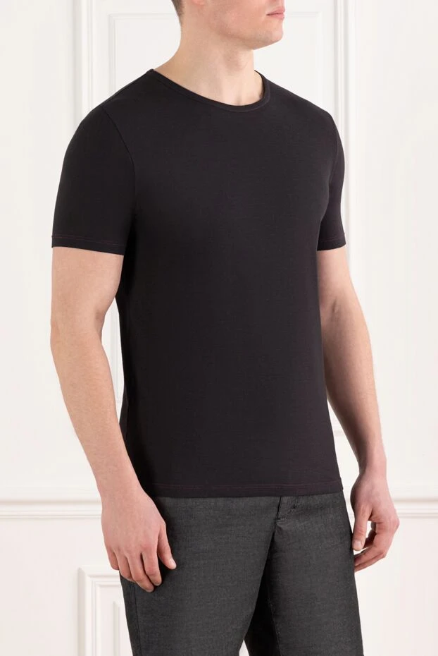 Gran Sasso хлопковая футболка насыщенного розового цвета в лаконичном стиле
 135871 - фото 3