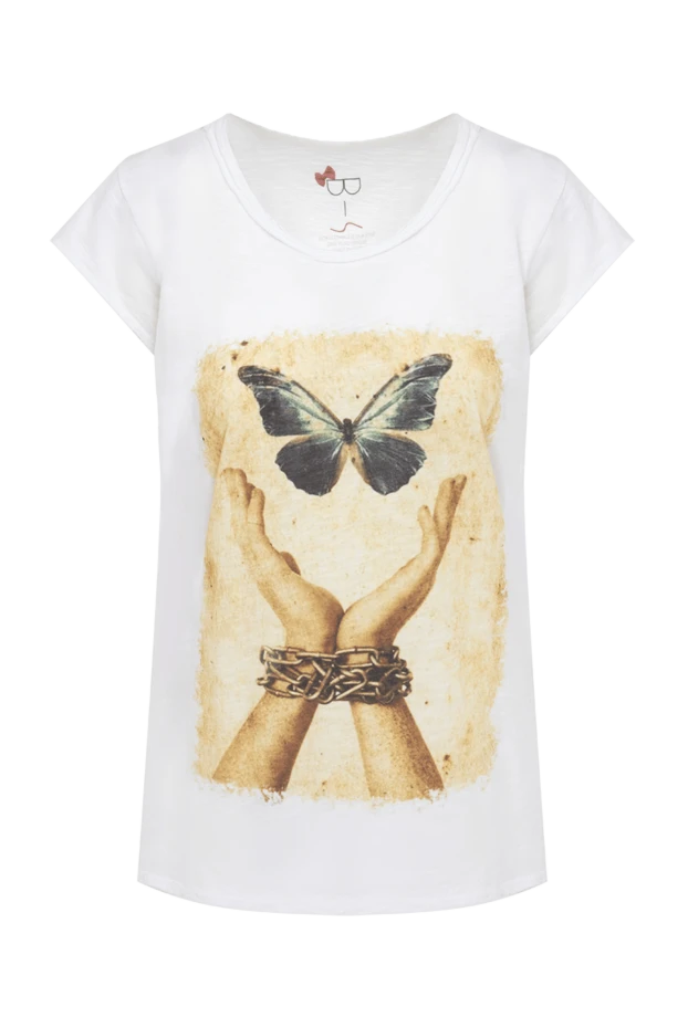 Bisibiglio woman white cotton t-shirt for women купить с ценами и фото 136007 - photo 1