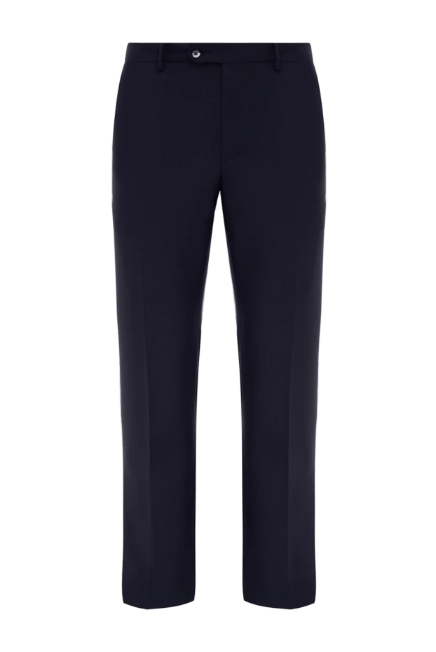 Pal Zileri man men's blue wool trousers купить с ценами и фото 136140 - photo 1