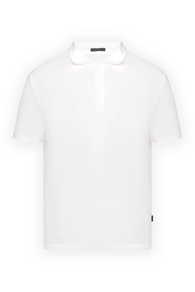 Pal Zileri man cotton polo white for men купить с ценами и фото 136149 - photo 1