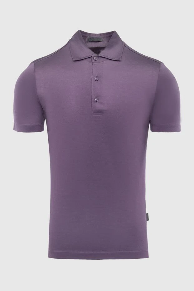 Pal Zileri man cotton polo purple for men купить с ценами и фото 136150 - photo 1