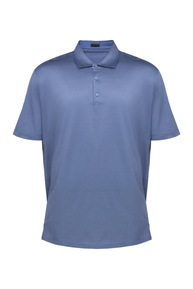 Pal Zileri man cotton polo blue for men купить с ценами и фото 136151 - photo 1