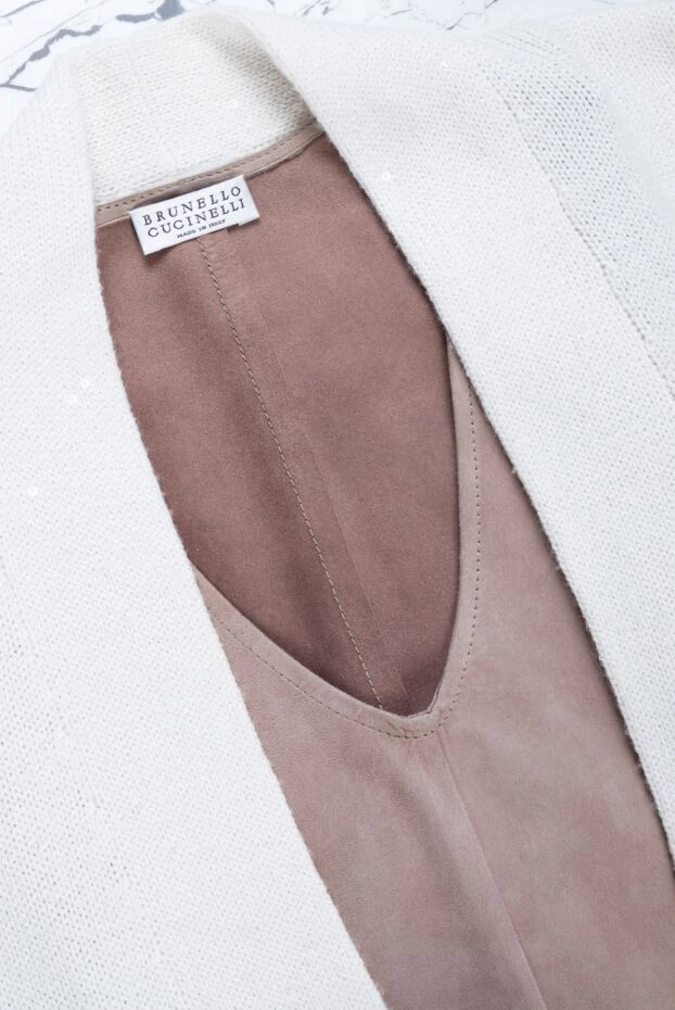 Brunello Cucinelli brown suede top for women 136199 - photo 2