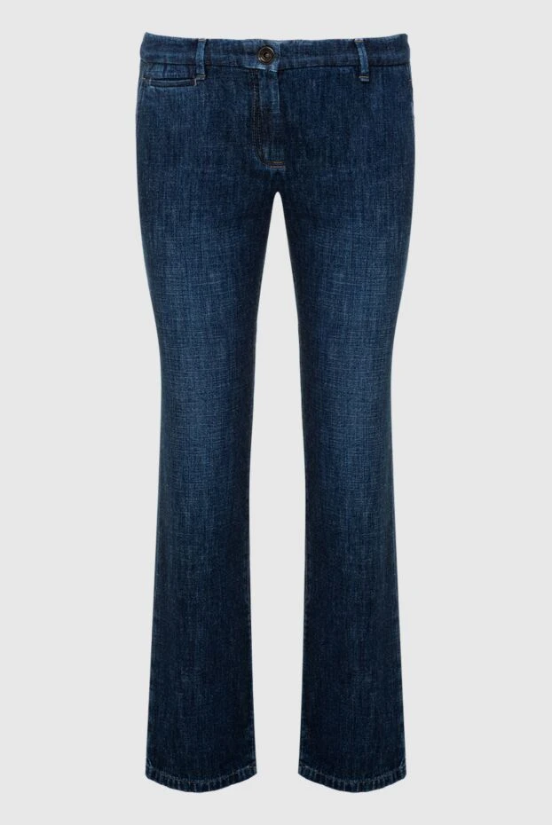 Brunello Cucinelli woman blue cotton jeans for women купить с ценами и фото 136507 - photo 1