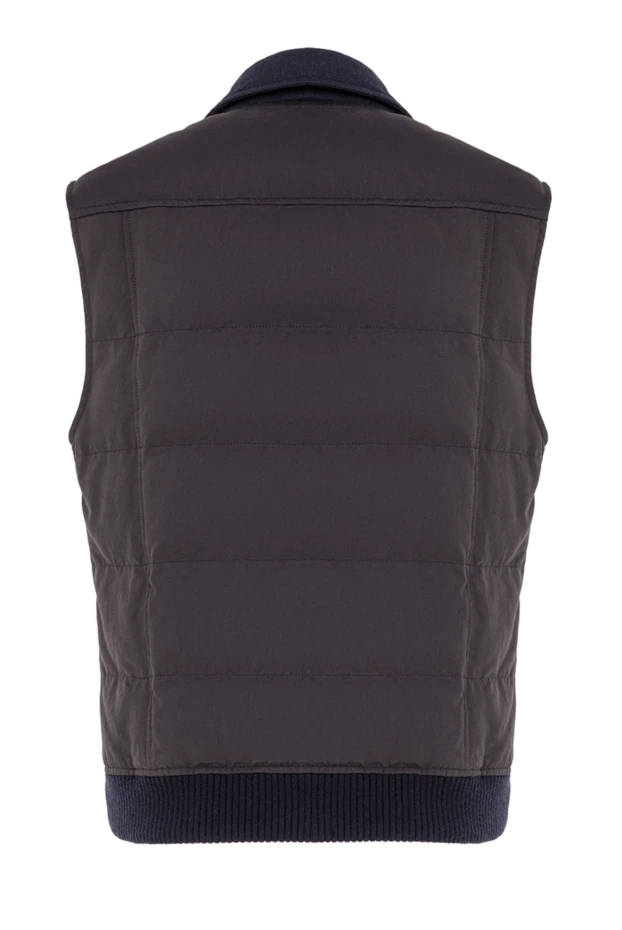 Brunello Cucinelli жилетка из полиамида и нейлона синяя мужская 136529 - фото 3