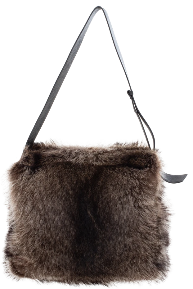 Brunello Cucinelli woman brown fur bag for women купить с ценами и фото 136573 - photo 1