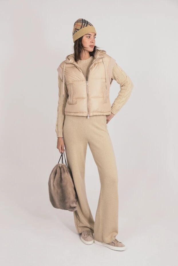 Brunello Cucinelli рюкзак женский серый меховой 136576 - фото 3