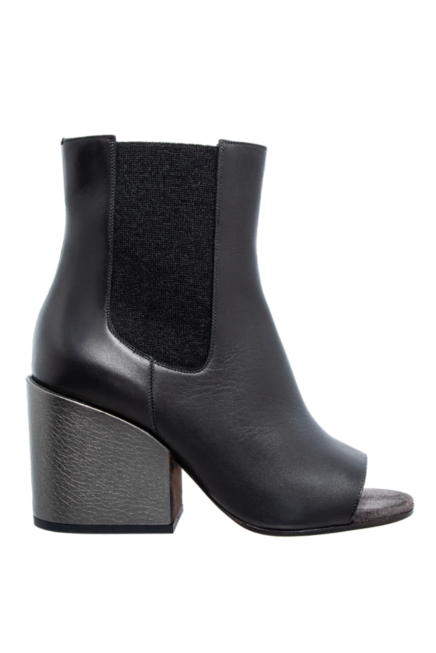 Brunello Cucinelli woman black leather ankle boots for women купить с ценами и фото 136599 - photo 1