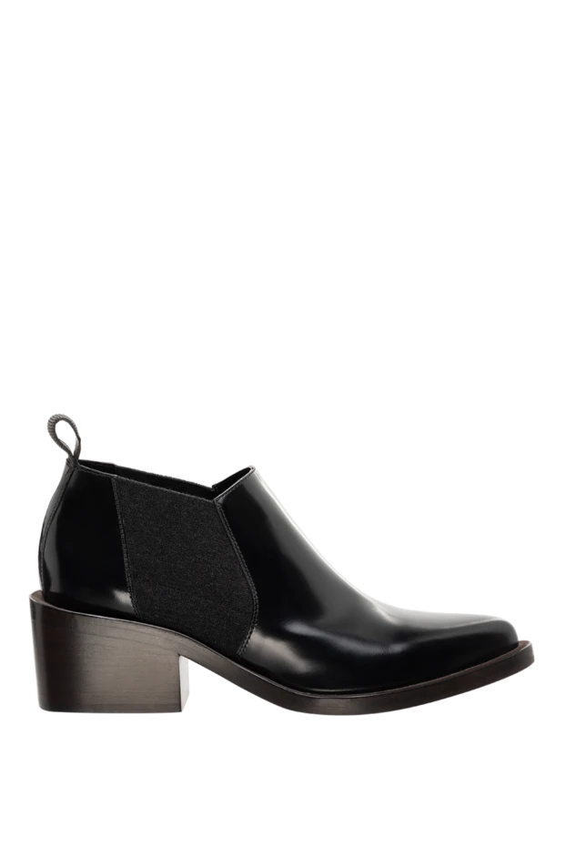 Brunello Cucinelli woman black leather boots for women купить с ценами и фото 136618 - photo 1