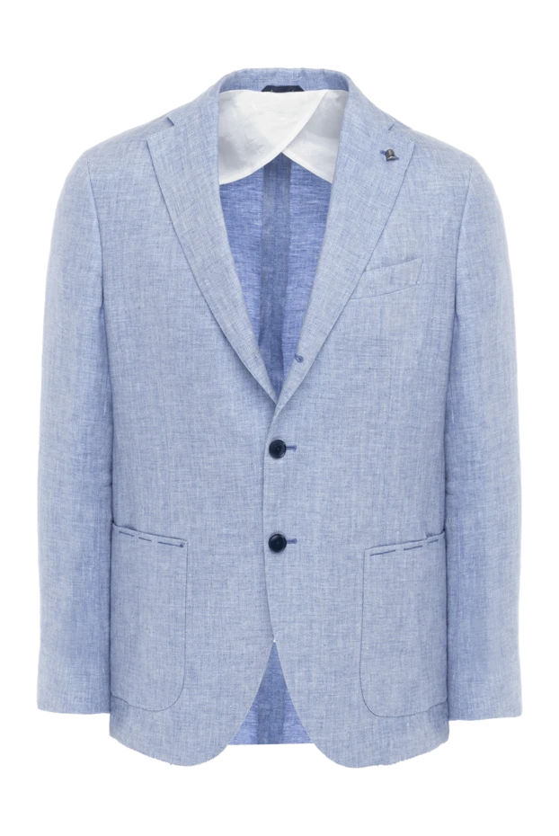 Sartoria Latorre man blue linen jacket for men купить с ценами и фото 136700 - photo 1