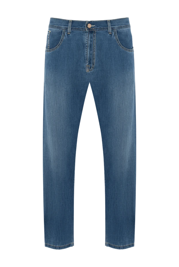 Scissor Scriptor man blue cotton jeans for men купить с ценами и фото 136704 - photo 1