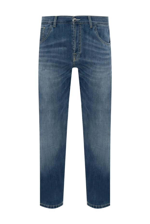 Scissor Scriptor man blue cotton jeans for men купить с ценами и фото 136705 - photo 1