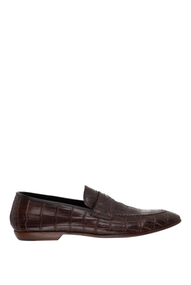 Tornese man brown crocodile leather loafers for men купить с ценами и фото 136719 - photo 1