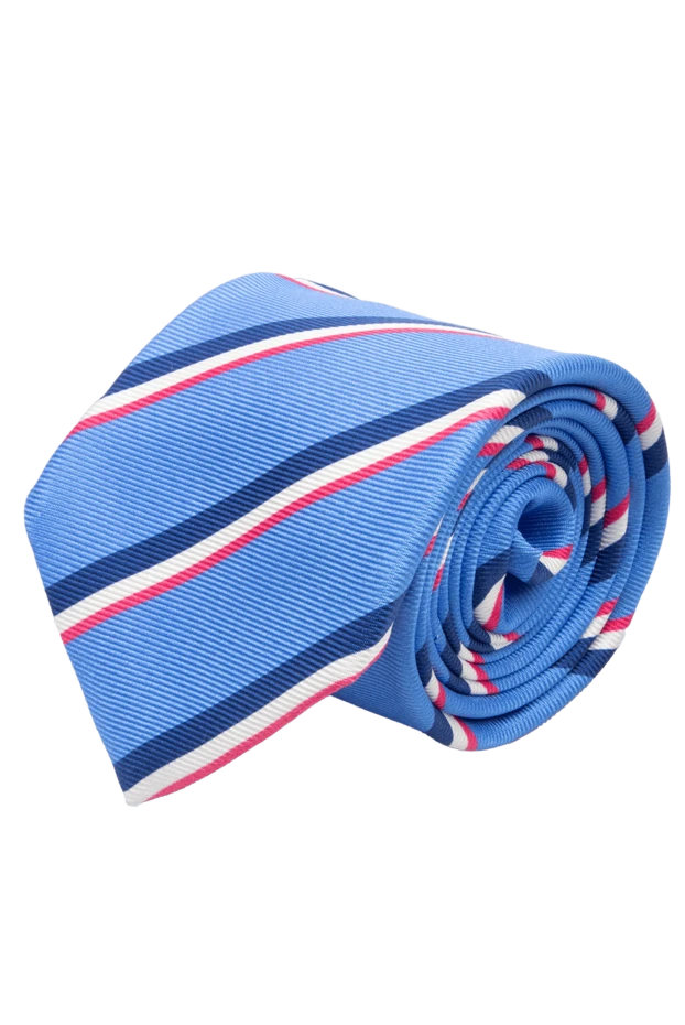 Kiton man blue silk tie for men купить с ценами и фото 136769 - photo 1