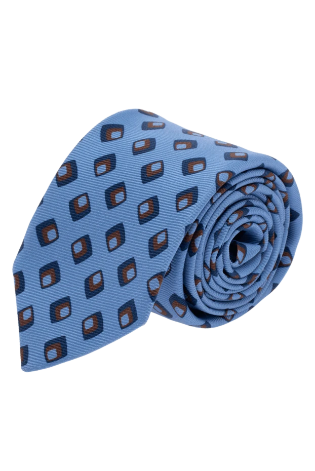 Kiton man blue silk tie for men купить с ценами и фото 136771 - photo 1