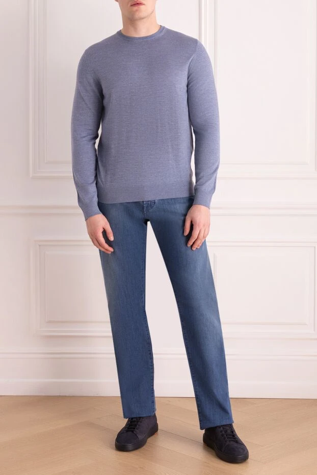 Casheart man violet wool jumper for men купить с ценами и фото 136831 - photo 2