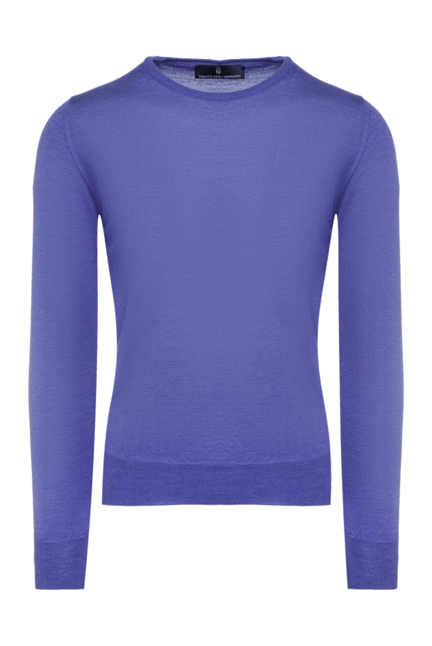 Casheart man cashmere and silk jumper blue for men купить с ценами и фото 136840 - photo 1