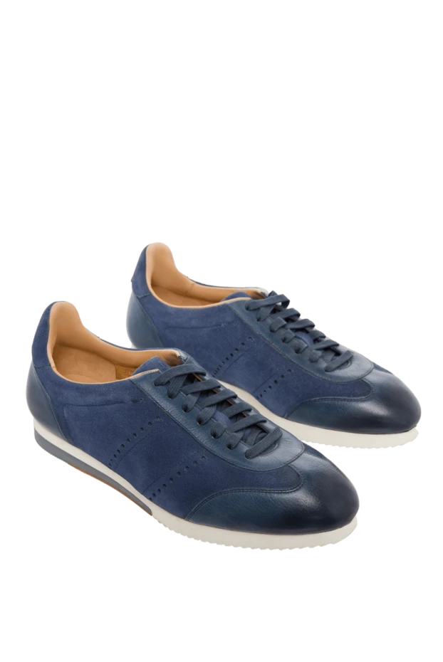 Magnanni man blue leather sneakers for men 150330 - photo 3