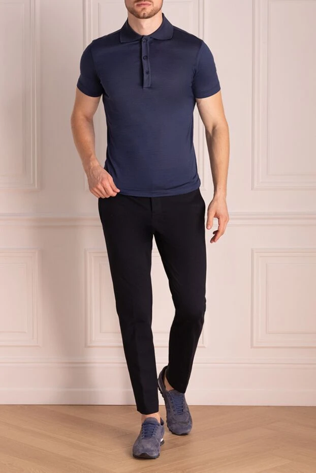 Billionaire man cotton polo blue for men купить с ценами и фото 136863 - photo 2