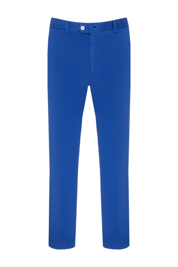 Billionaire man men's cotton trousers, blue купить с ценами и фото 136902 - photo 1