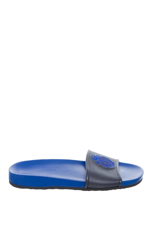 Billionaire man blue leather slippers for men купить с ценами и фото 136911 - photo 1