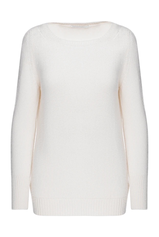 Ermanno Scervino woman white cashmere jumper for women купить с ценами и фото 136927 - photo 1