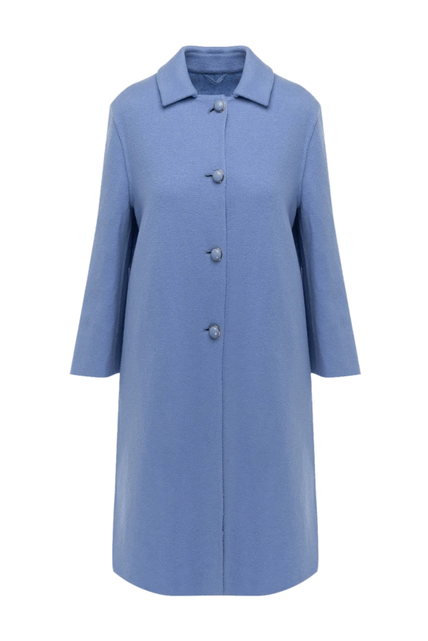 Ermanno Scervino woman women's blue coat купить с ценами и фото 136957 - photo 1