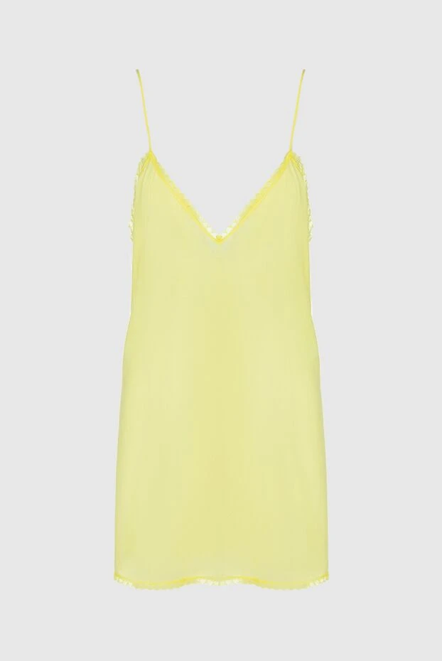 Ermanno Scervino woman women's yellow cotton top купить с ценами и фото 136958 - photo 1