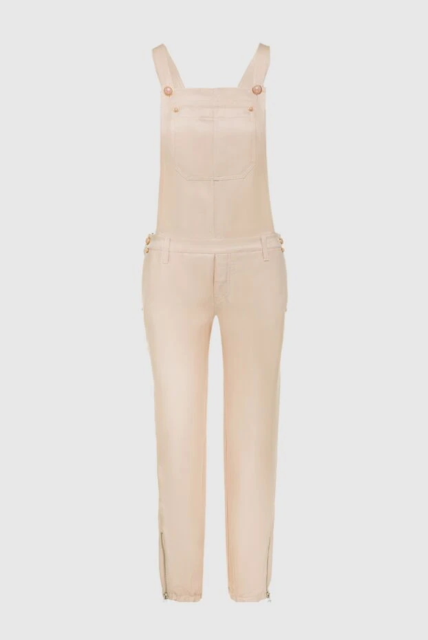 Ermanno Scervino woman women's beige linen and cotton overalls купить с ценами и фото 136963 - photo 1