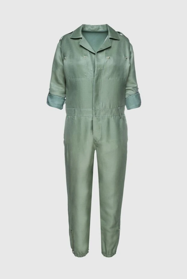 Ermanno Scervino woman green linen and cotton overalls for women купить с ценами и фото 136969 - photo 1