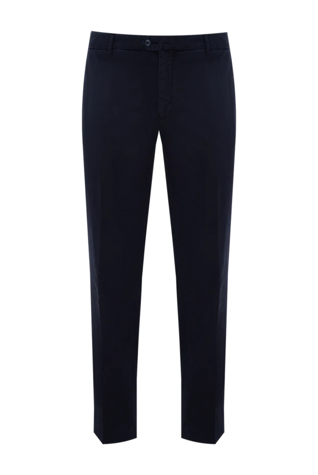 Lubiam man blue cotton trousers for men купить с ценами и фото 136985 - photo 1