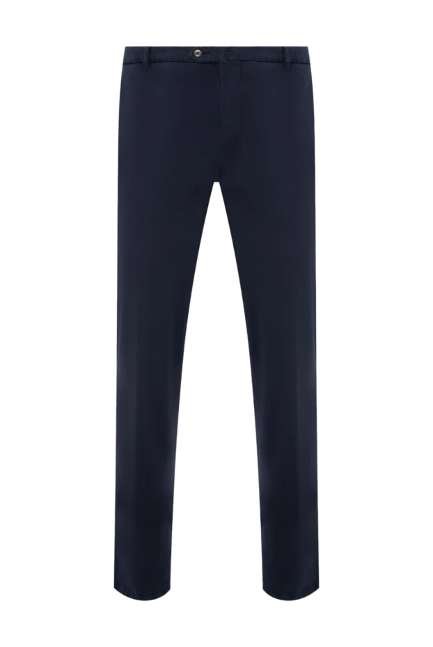 Lubiam man blue cotton trousers for men купить с ценами и фото 136986 - photo 1