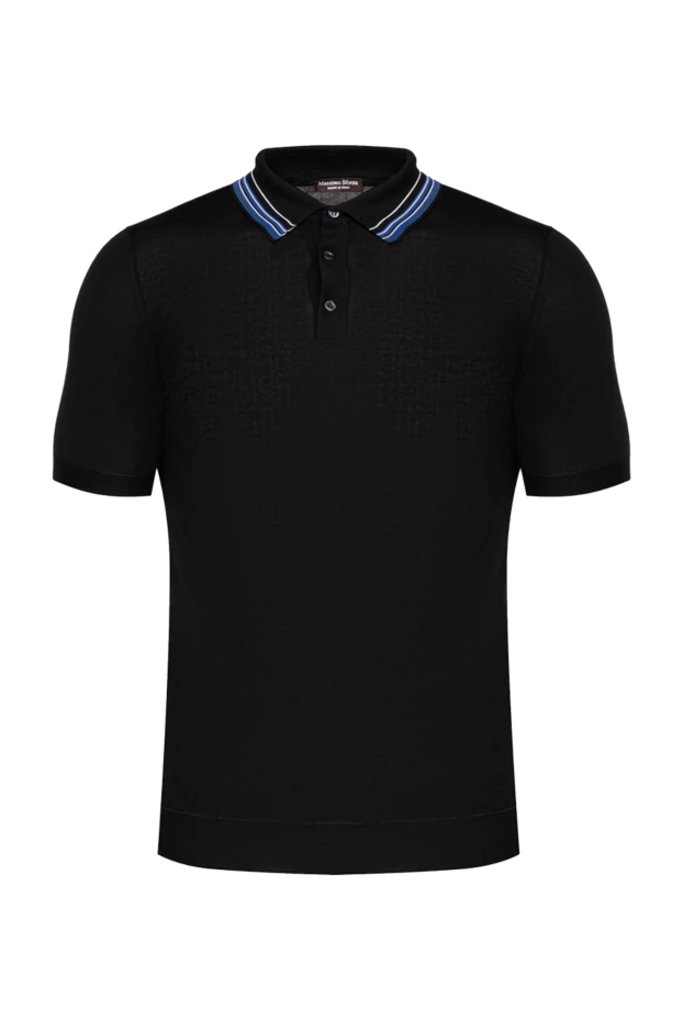 Massimo Sforza man cotton and silk polo black for men купить с ценами и фото 137014 - photo 1