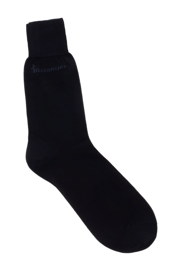 Billionaire man men's blue cotton socks купить с ценами и фото 137114 - photo 1