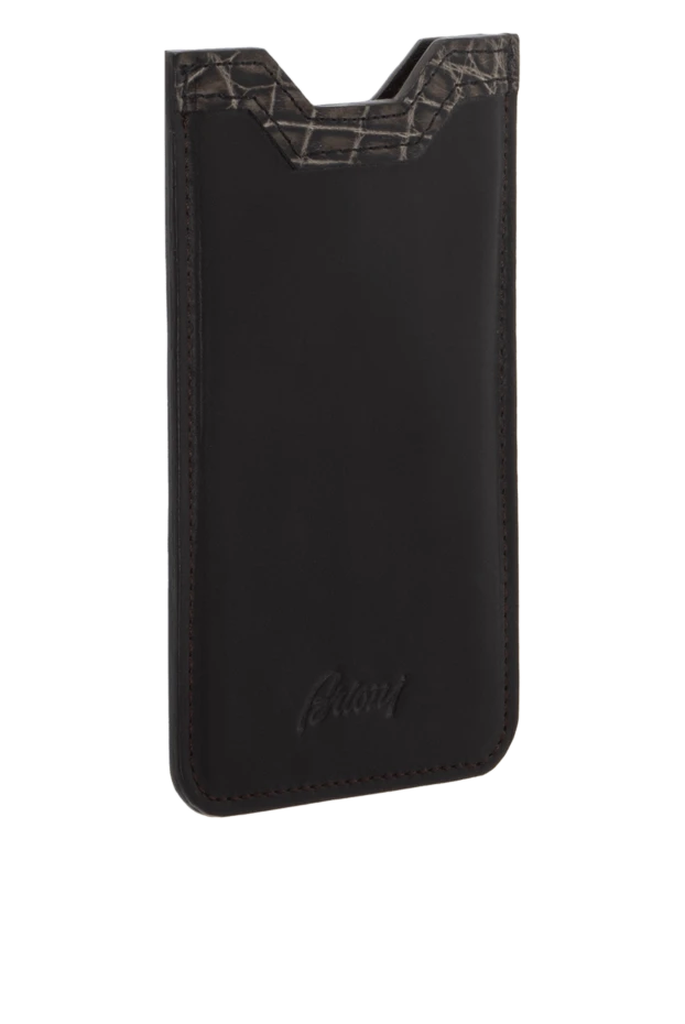 Brioni man leather phone case burgundy for men купить с ценами и фото 137150 - photo 2