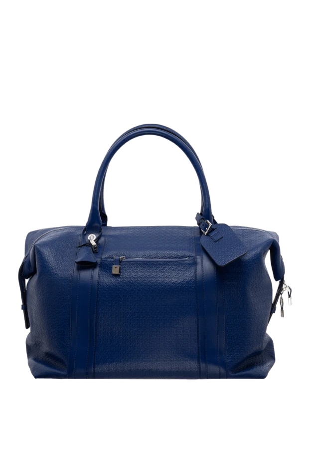 Billionaire man blue leather travel bag for men купить с ценами и фото 137167 - photo 1