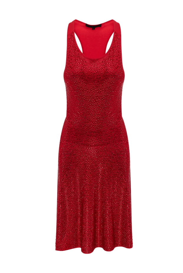 Philipp Plein woman red viscose and polyester dress for women купить с ценами и фото 137209 - photo 1