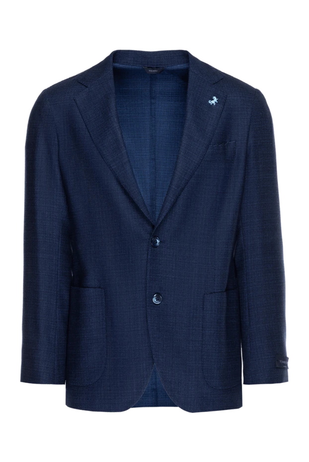 Tombolini man blue wool jacket for men купить с ценами и фото 137427 - photo 1