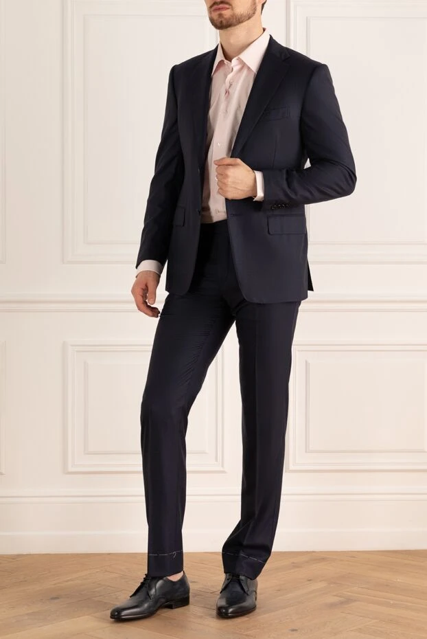 Corneliani костюм шерстяной черный классический мужской 137504 - фото 3