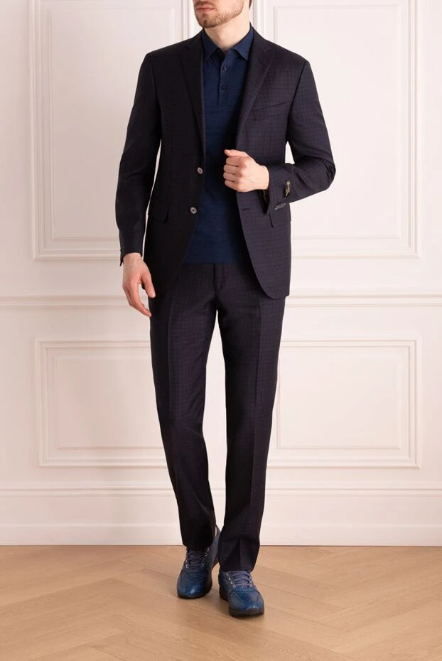 Corneliani man men's suit made of black wool купить с ценами и фото 137506 - photo 2